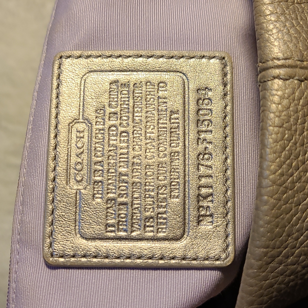 Metallic COACH Bag - Picture 7 of 11